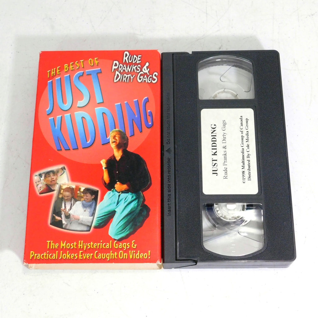 The Best of Just Kidding VHS Tape Rude Pranks and Dirty Gags Tested Working 1998