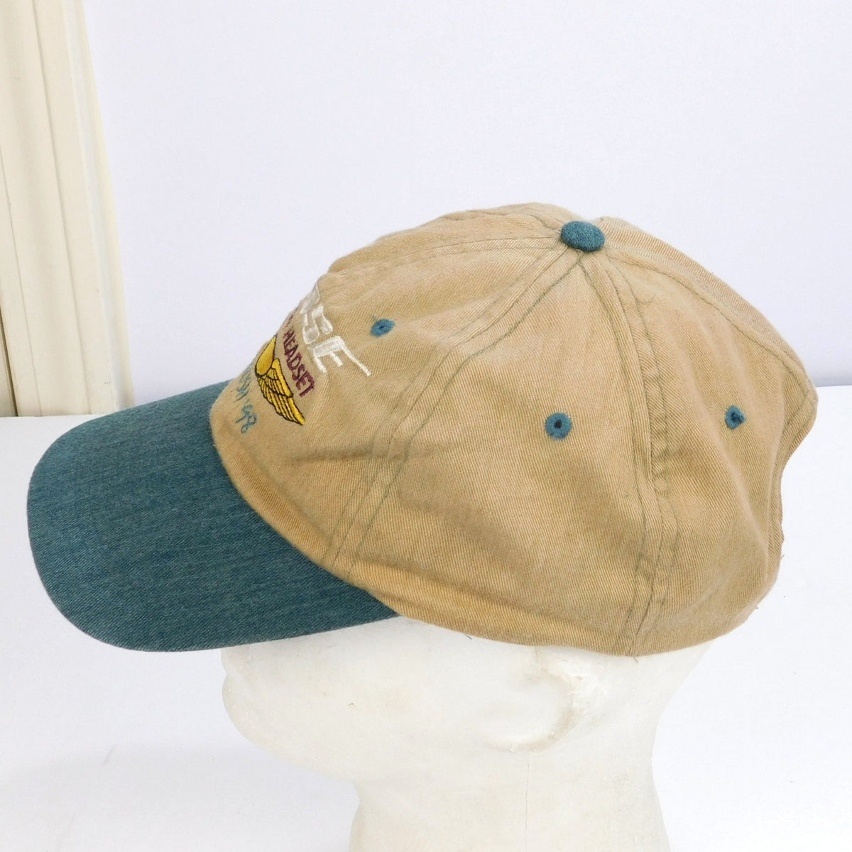 Vintage 1998 Bose Aviation Headset Oshkosh 98 Snapback Hat Cap 90s USA