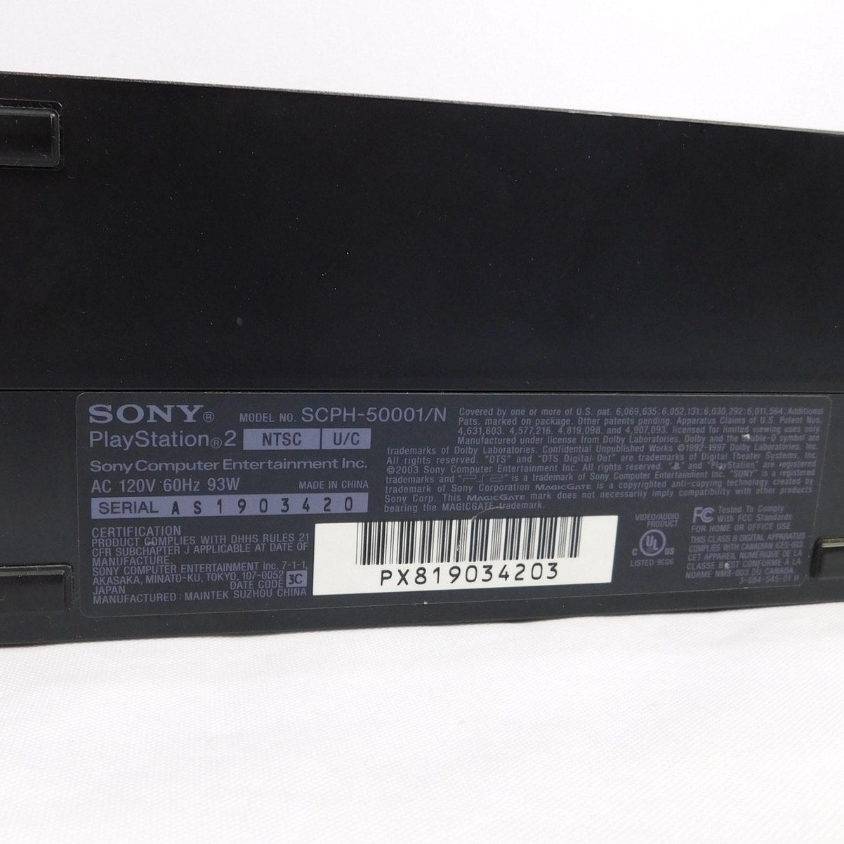 Sony PS2 SCPH-50001 Bundle Serviced HDD Network Adapter Controller Memory Card