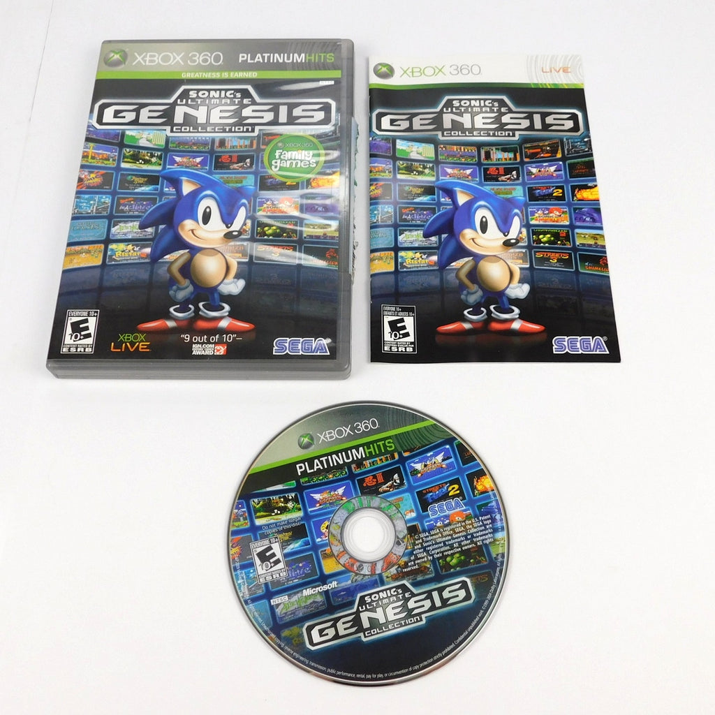 Sonic's Ultimate Genesis Collection Microsoft Xbox 360 Complete CIB Tested 2009