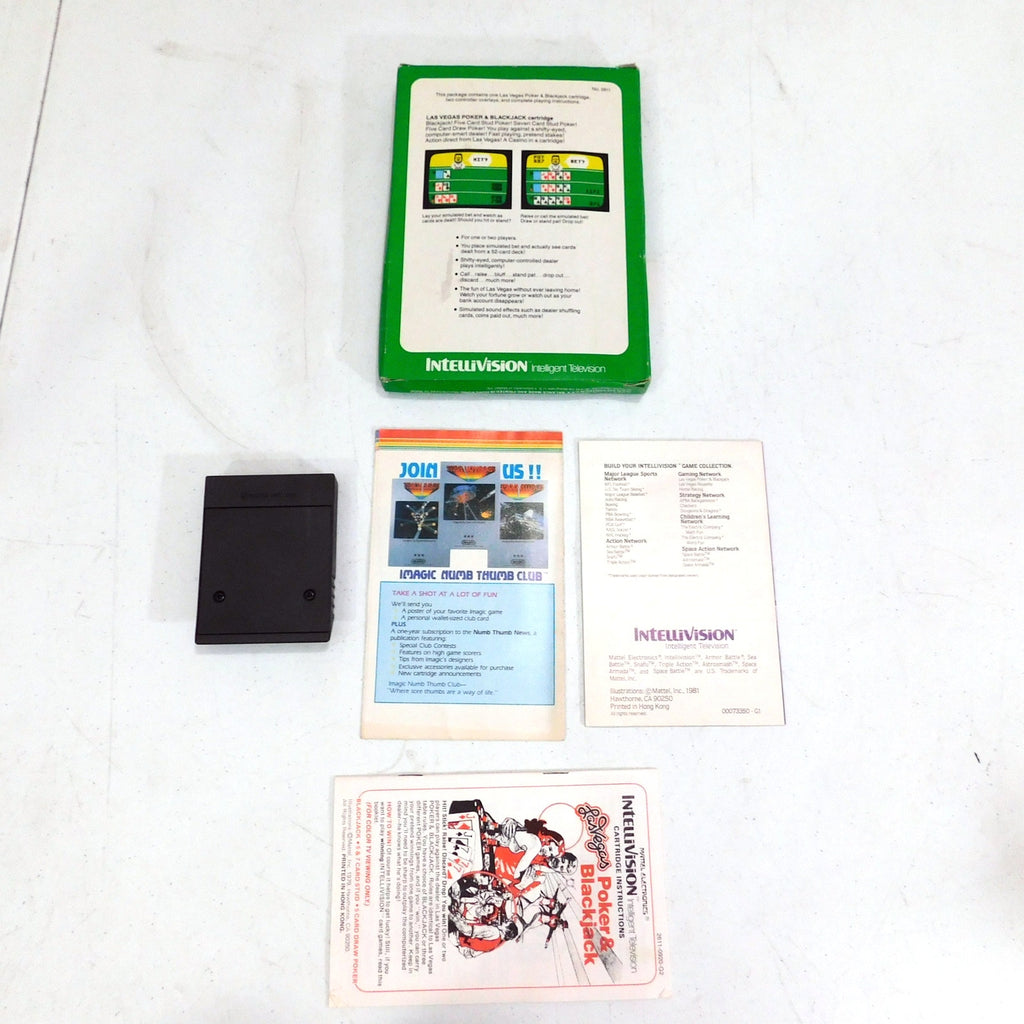 Intellivision Las Vegas Poker Blackjack Tested Working Complete In Box CIB