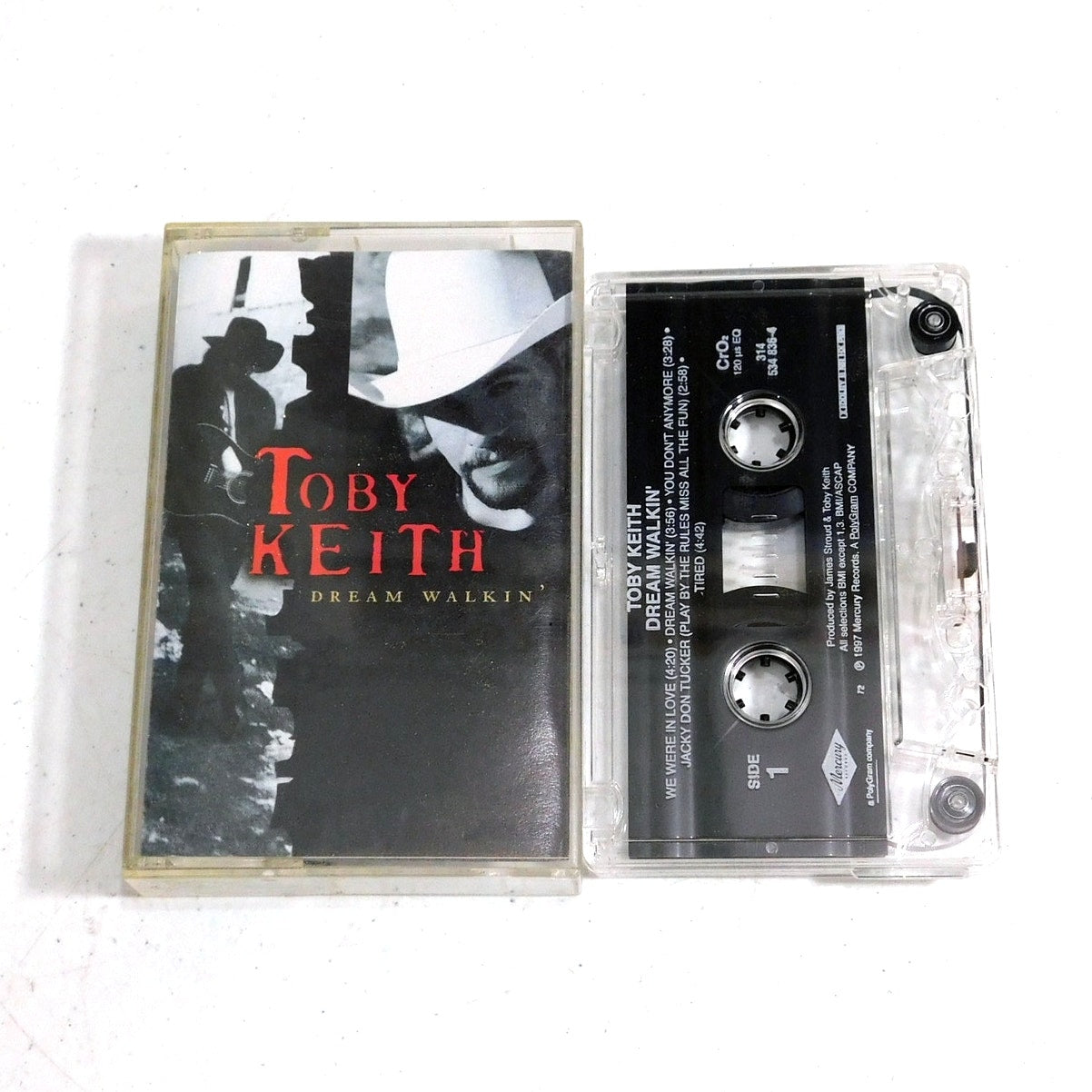 Toby Keith Dream Walkin Cassette Tested 1997 Mercury Records 314-534 836-4