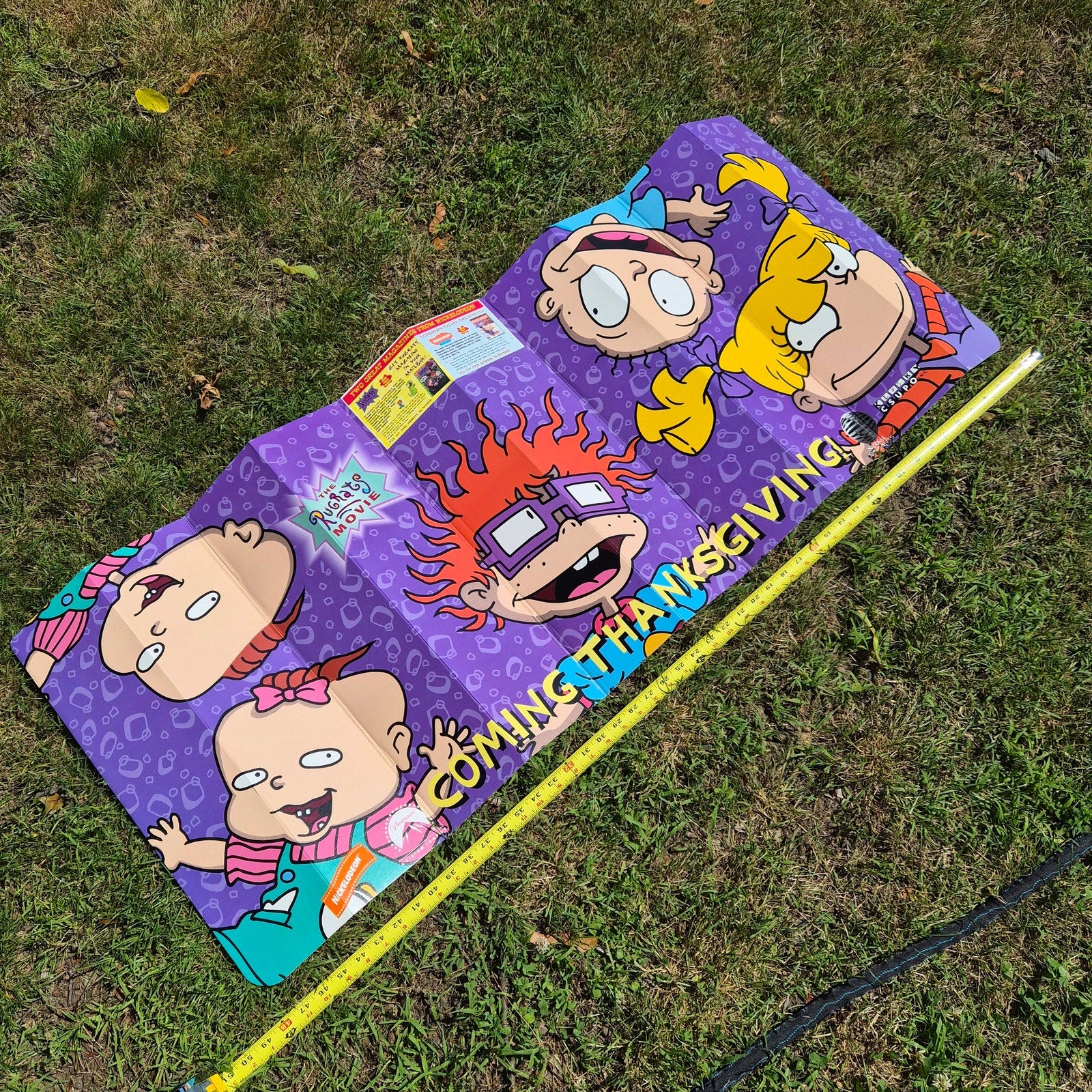 Vintage 1998 Rugrats Movie Windshield Sun Shade National Amusements Promo New