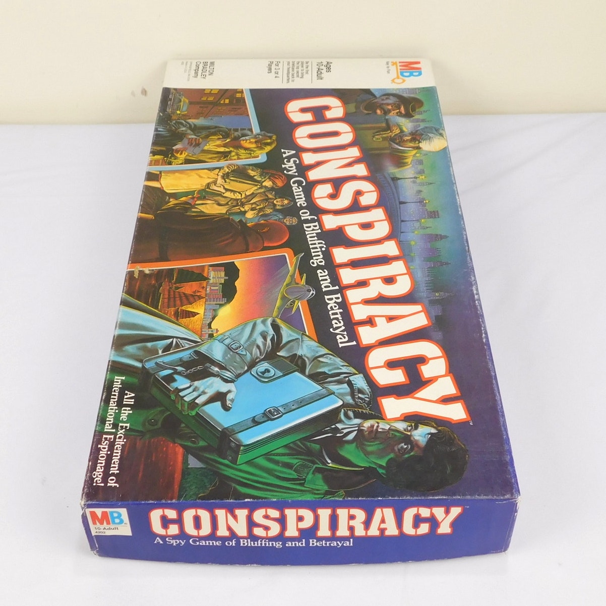 Vintage Milton Bradley Conspiracy Board Game Complete In Box 1982 Spy Mystery