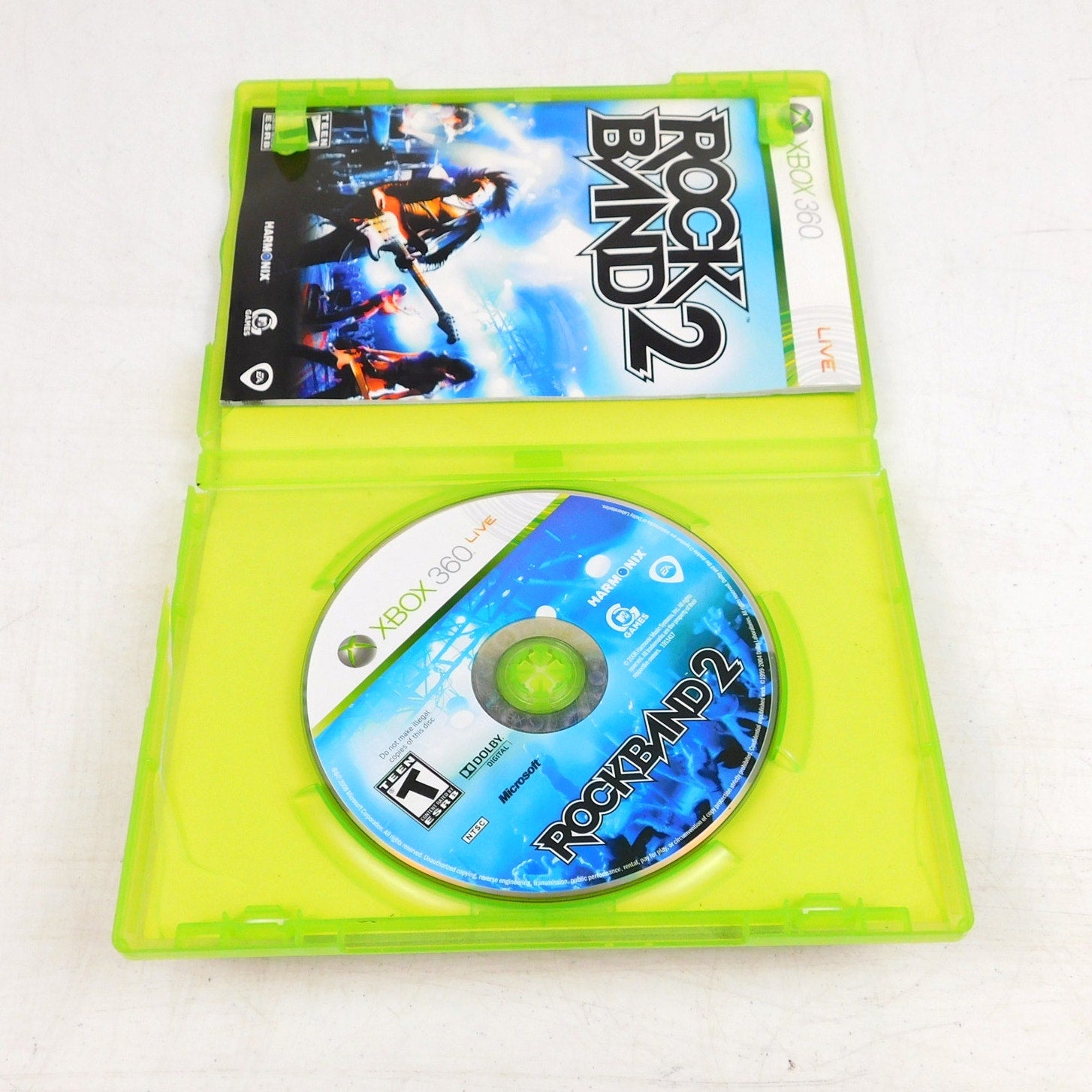 Rock Band 2 Microsoft Xbox 360 2008 Complete CIB Tested Working