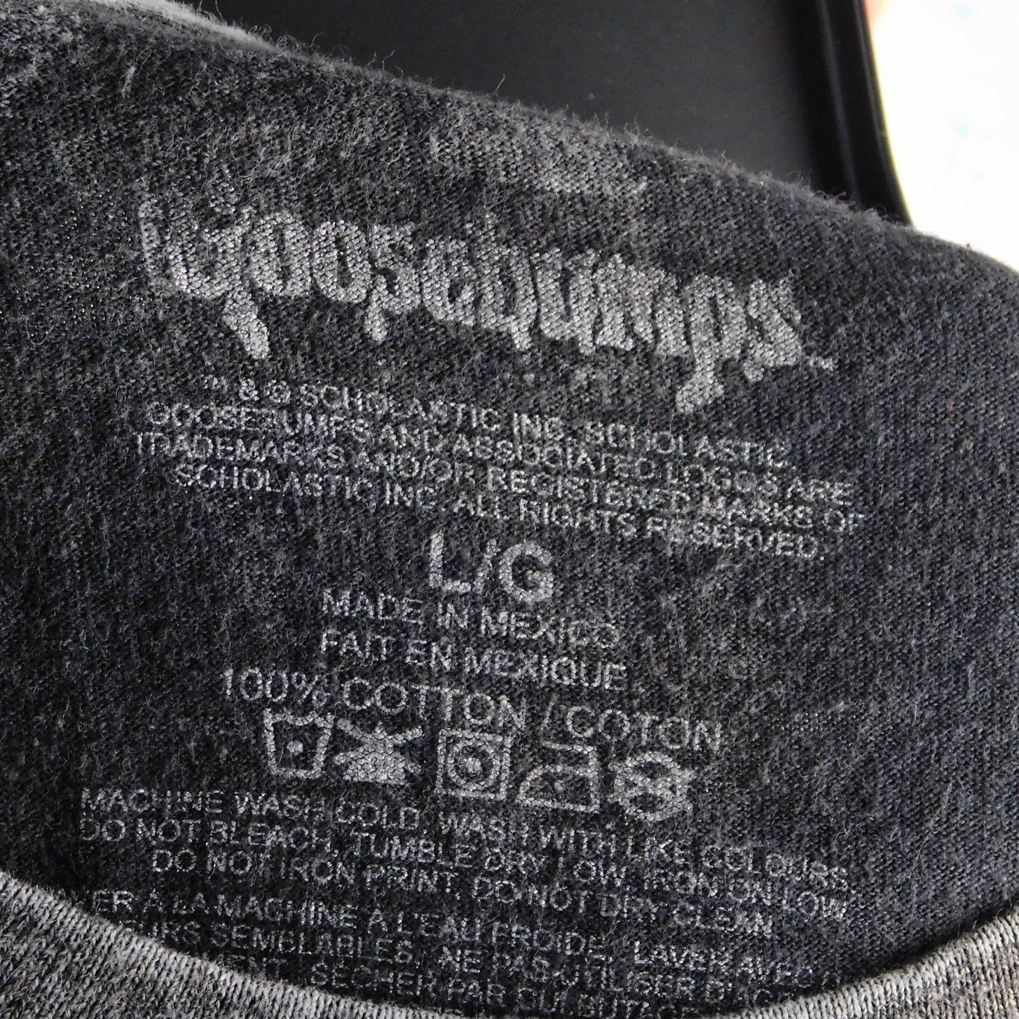 Goosebumps Night Of The Living Dummy Acid Wash T Shirt - Size L
