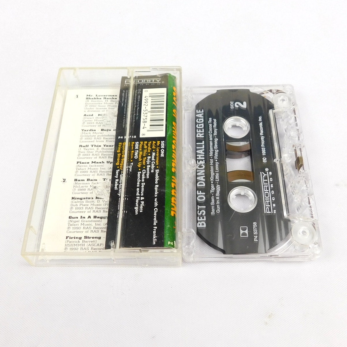 Best Of Dancehall Reggae Cassette Tested 1993 Compilation Priority P4 53758