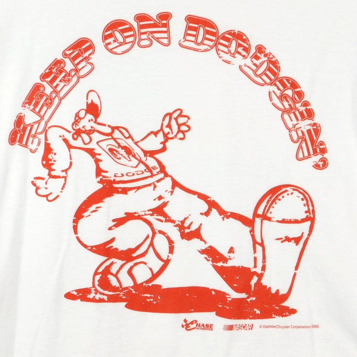 2005 Chase Authentics Keep On Dodgin Dodge Motorsports Tee - Size XL