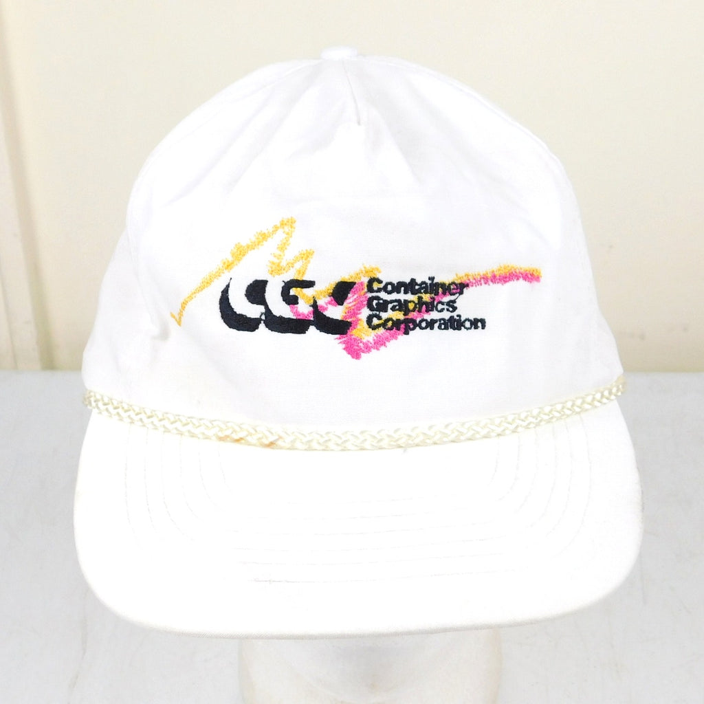80s Retro Wave Graphic Rope Brim Hat - Adjustable