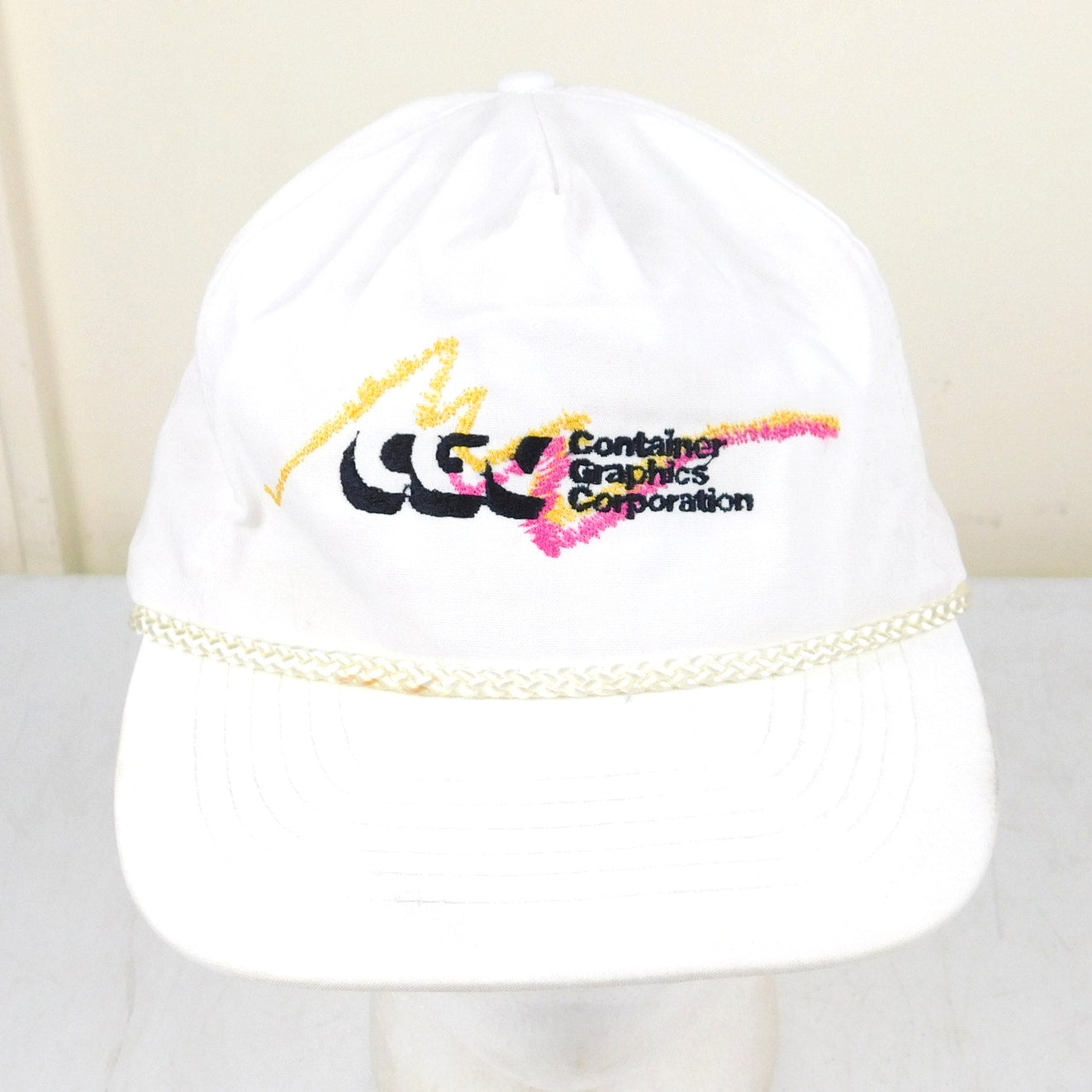80s Retro Wave Graphic Rope Brim Hat - Adjustable