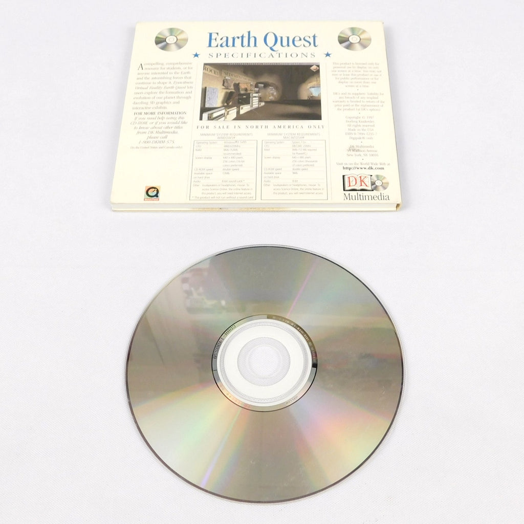 Eyewitness Virtual Reality Earth Quest PC CD ROM Tested 1997 Dorling Kindersley