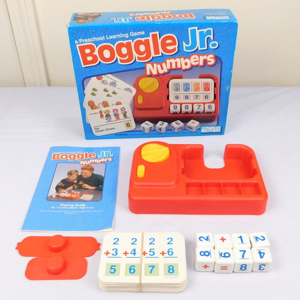 Boggle Jr Numbers Game Complete In Box Parker Brothers Vintage 1992