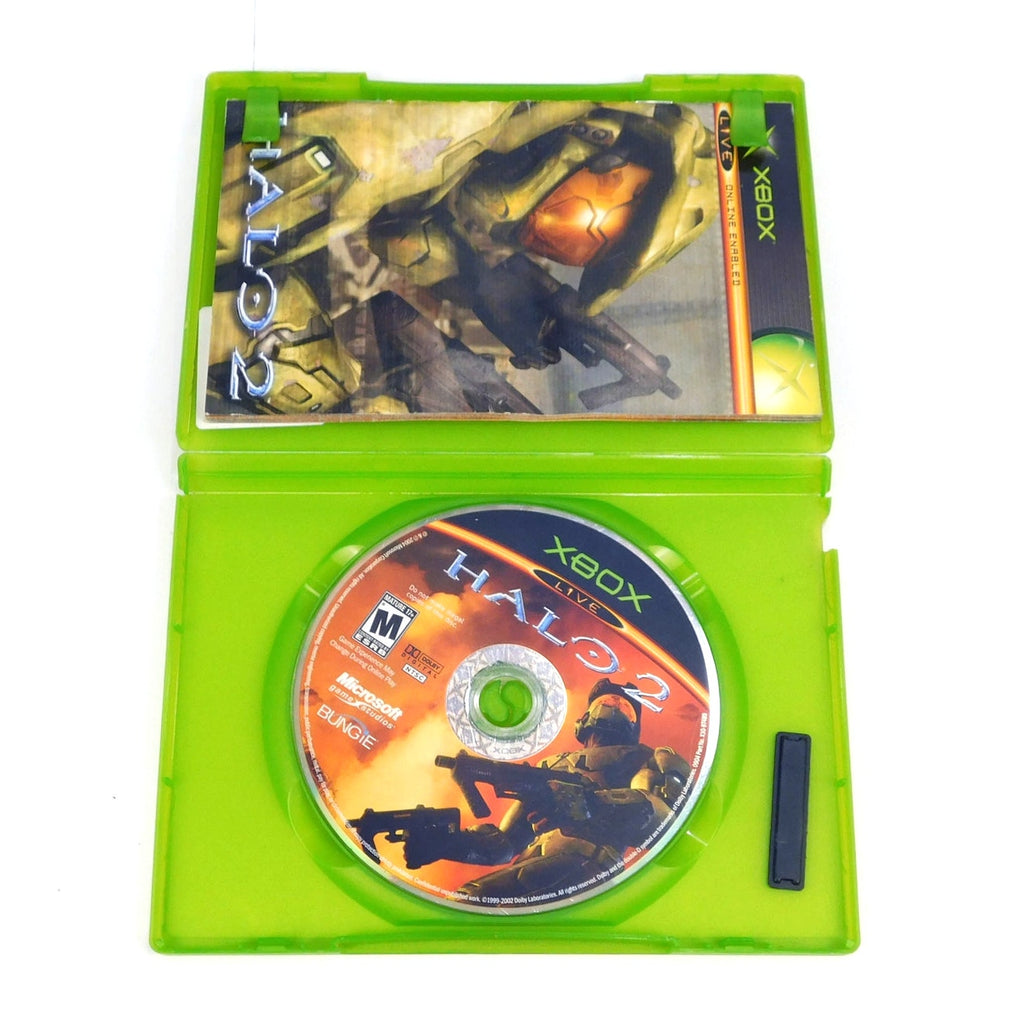 Halo 2 Microsoft Xbox Original Complete CIB Tested Working 2004 Black Label