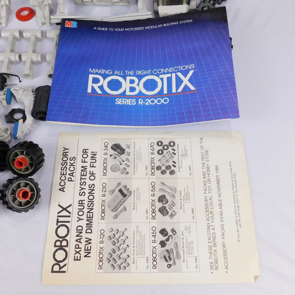 Milton Bradley Robotix R-2000 Set 4432 ARGUS No Figure 99% Complete 1985 Retro