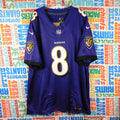 Nike Lamar Jackson Baltimore Ravens #8 Vapor FUSE Jersey Purple XXL NWT