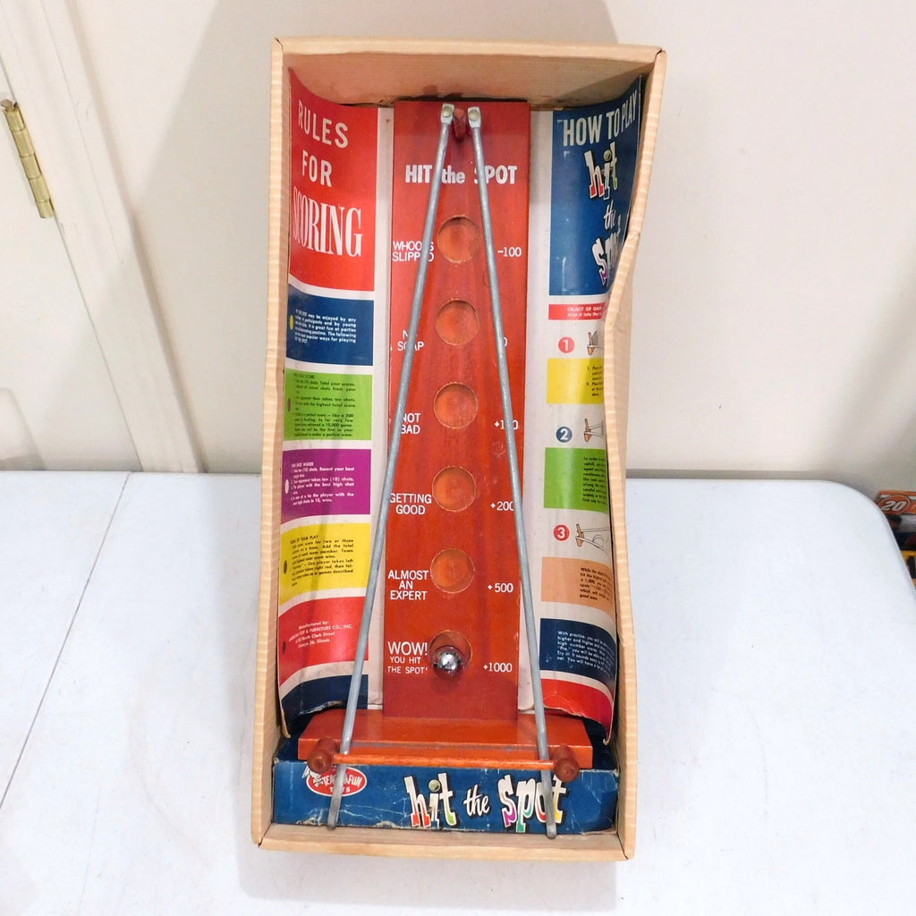 Vintage Hit The Spot Game Complete In Box With Ball 1954 ATF Toys