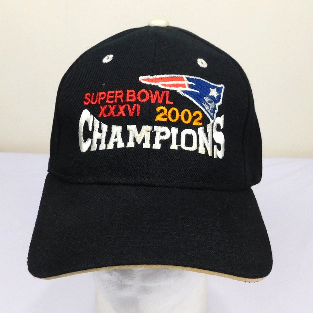 2002 New England Patriots Super Bowl 36 Champs Hat - Adjustable