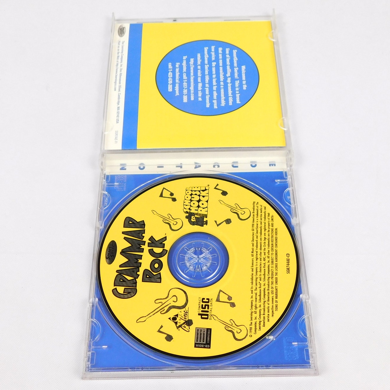 School House Rock Grammar Rock PC CD ROM Tested Smart Saver 1998 Jewel Case