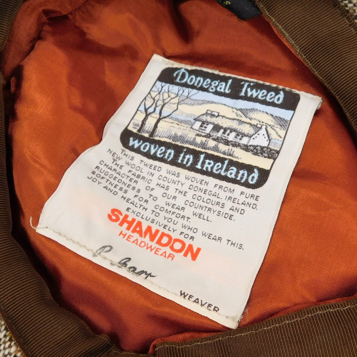 Shandon Headwear Tweed Newsboy Hat - Size S (6 7/8)