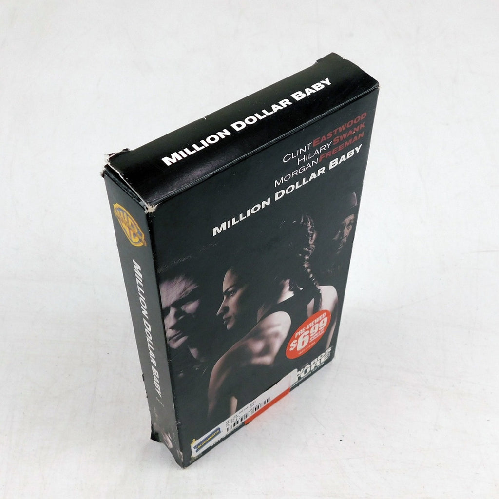 Million Dollar Baby VHS 2005 Tested Late Release Blockbuster Shell Damage