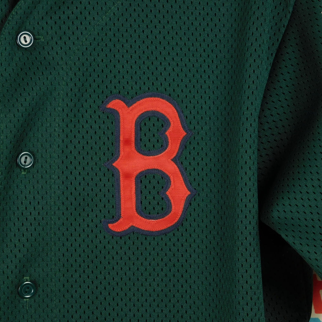 90s Boston Red Sox Forest Green Mesh Jersey - Size L