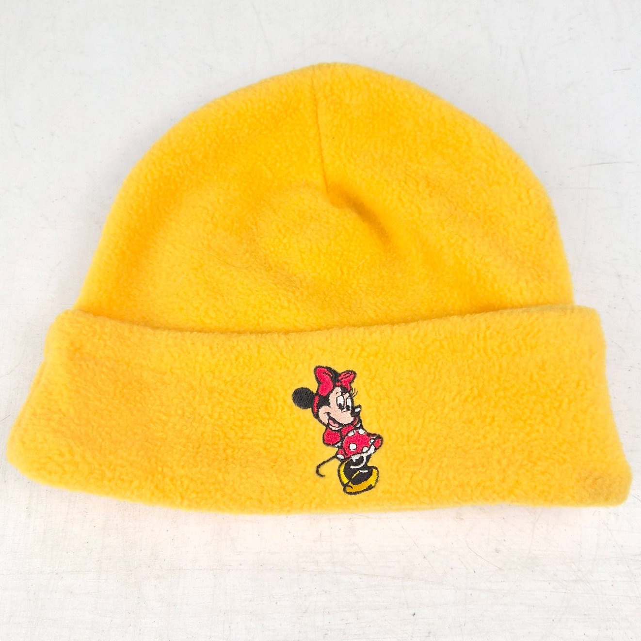 90s Walt Disney World Minnie Mouse Fleece Beanie - OSFA