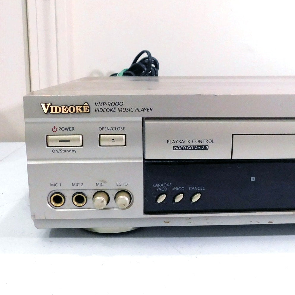 Vintage VCD CD Player Videoke VMP-9000 Karaoke Tested No Remote