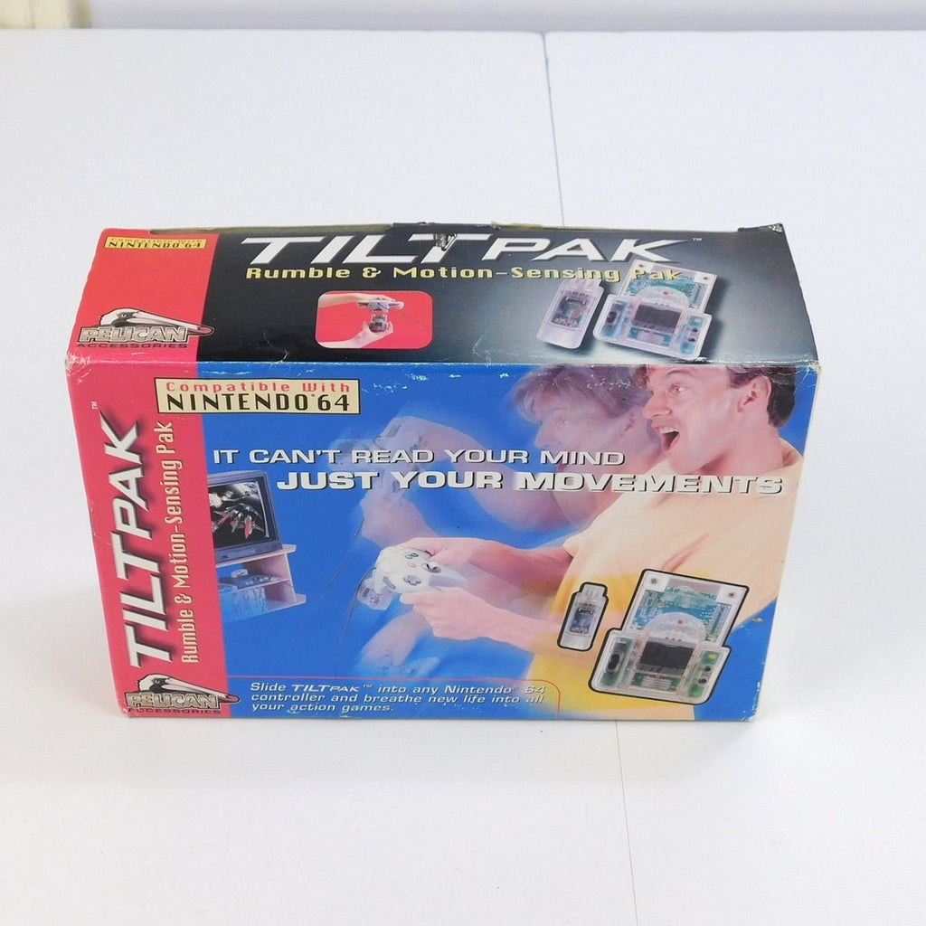 Pelican Tilt Pak PL-470 Nintendo 64 N64 Motion Rumble Pak CIB Tested 1999