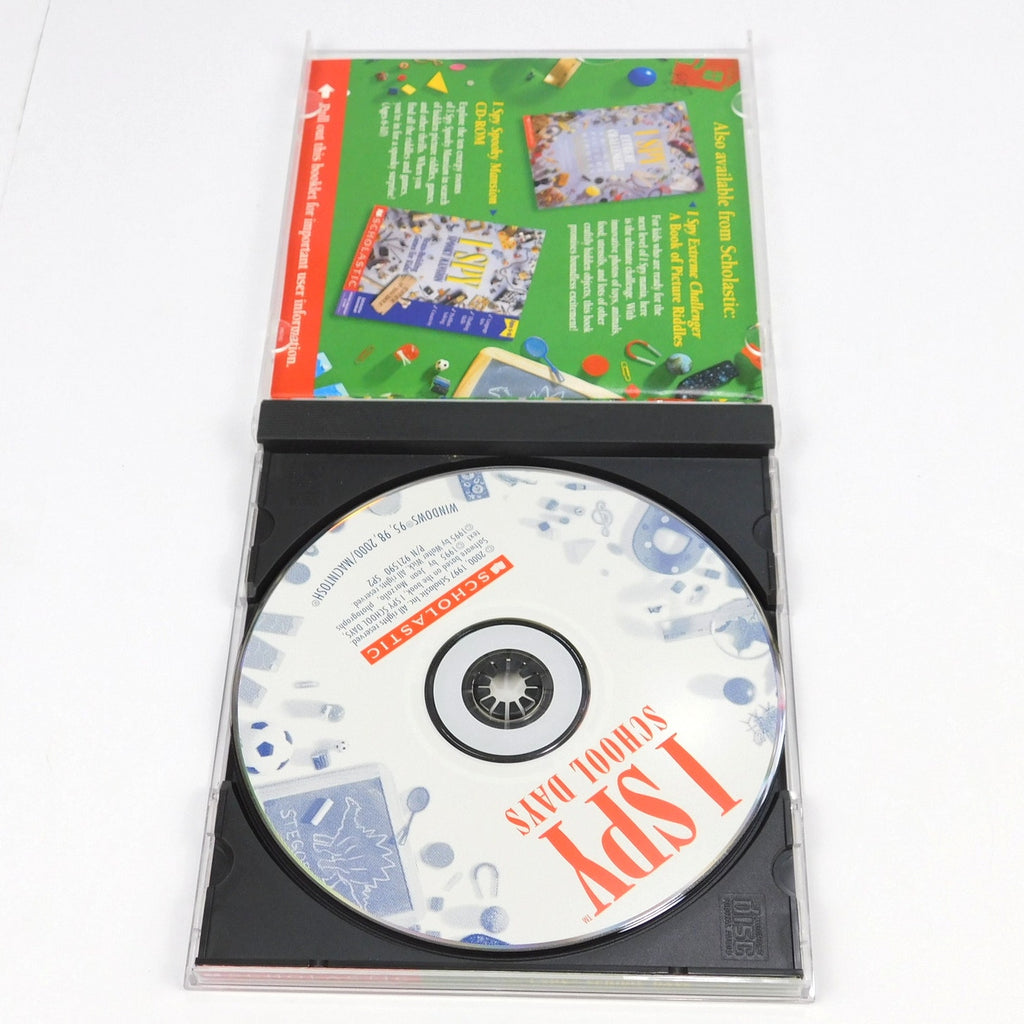 I Spy School Days PC CD ROM Tested Working Jewel Case 2000 Scholastic
