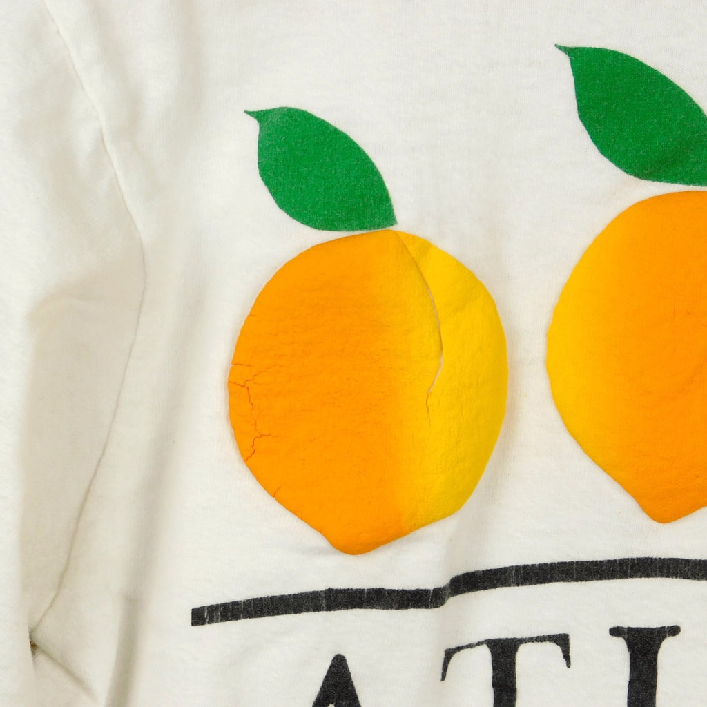 90s Atlanta Georgia Peaches Puff Print T Shirt - Size M