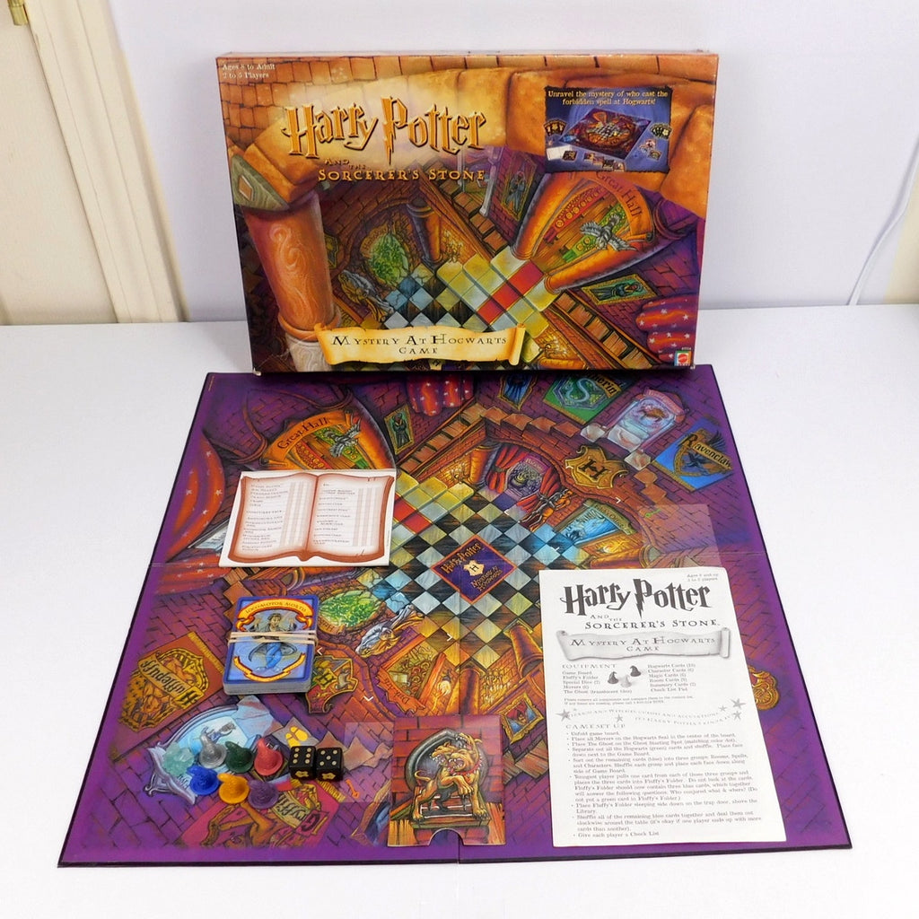 Harry Potter Sorcerer's Stone Mystery at Hogwarts Board Game Complete 2000