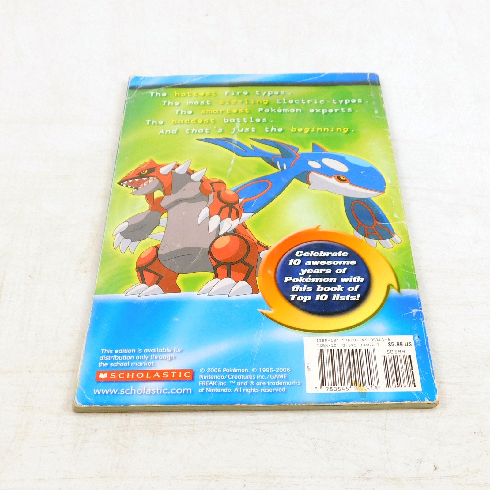 Pokemon Top 10 Handbook 2006 Scholastic Book Missing Poster Noll and West