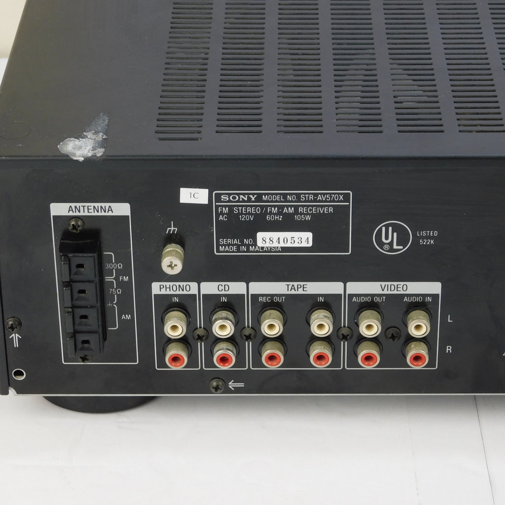 Sony STR-AV570X Stereo Receiver Amplifier AM FM Phono Vintage Tested Working