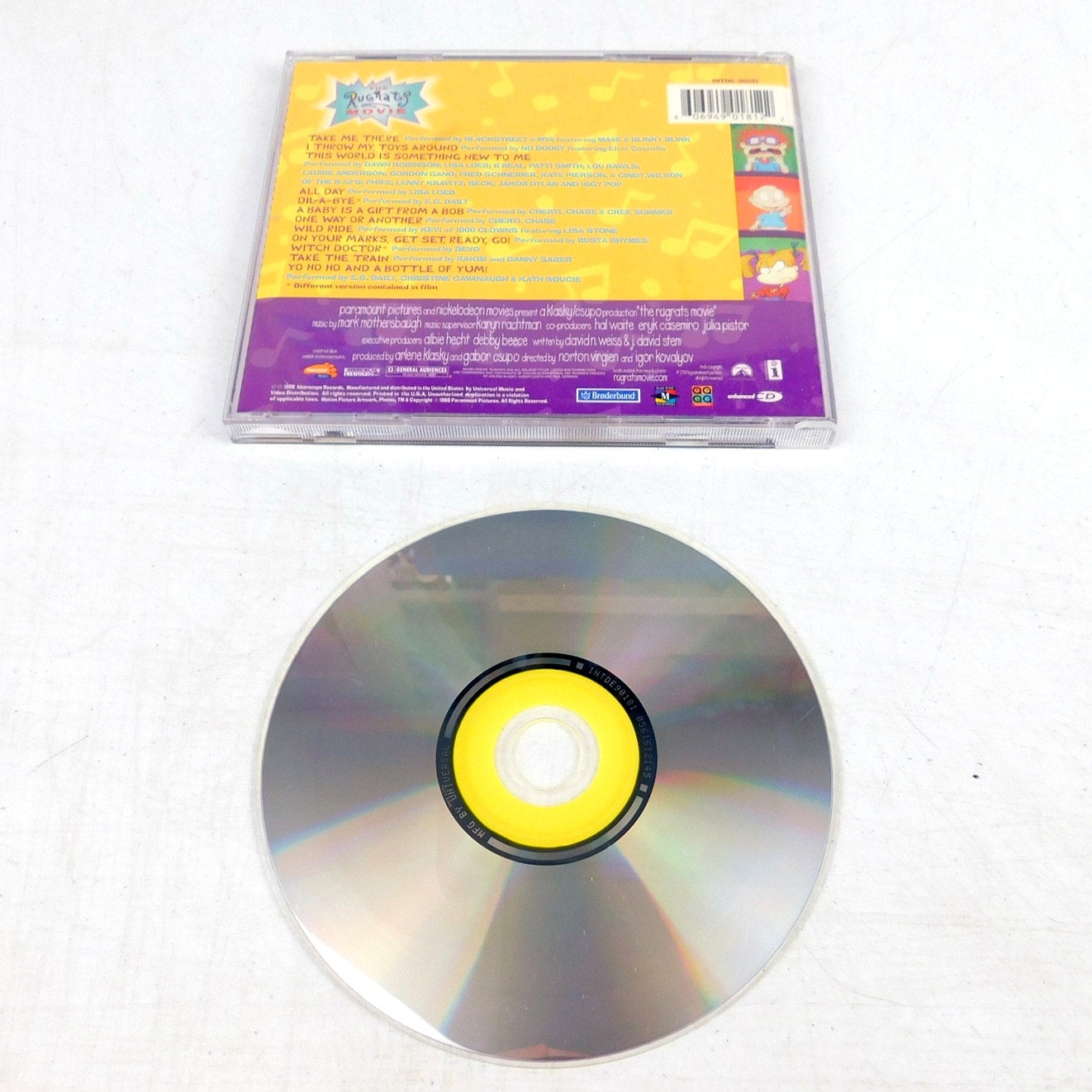 The Rugrats Movie Soundtrack CD Tested 1998 Interscope Records INTDE-90181