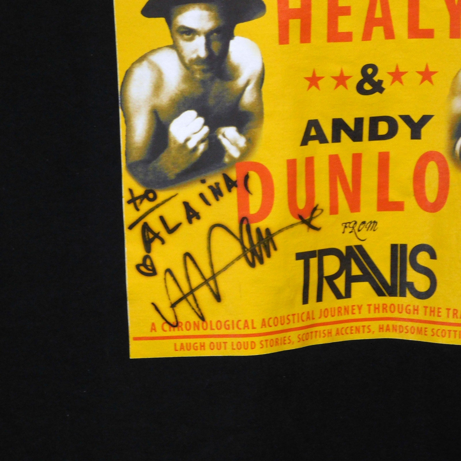 Travis Band Autographed T Shirt - Size M