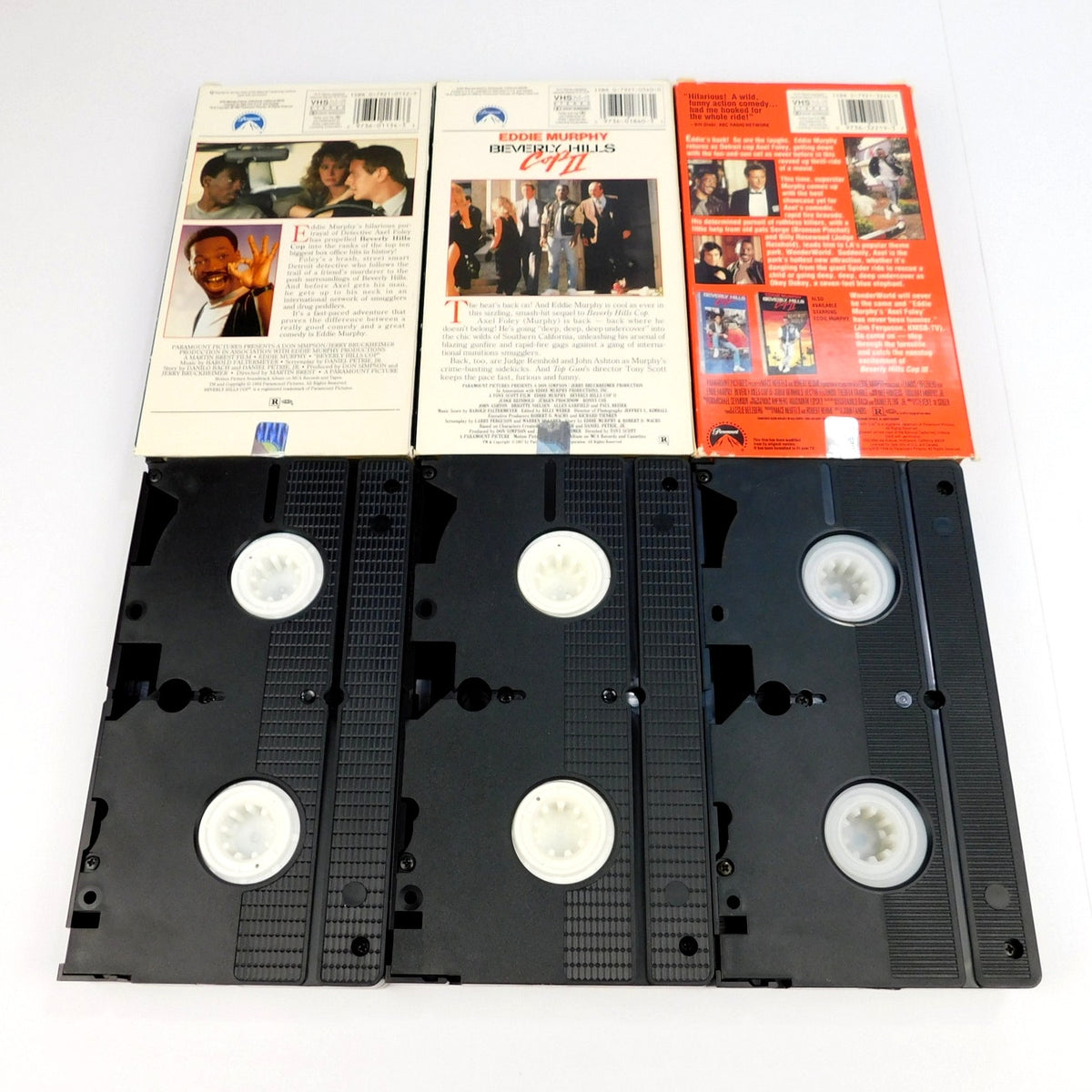 Beverly Hills Cop 1 2 3 VHS Trilogy Lot Eddie Murphy Paramount 1985 1987 1994