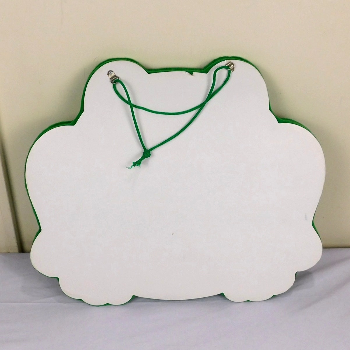 Vintage Frog Bulletin Board Kids Wall Decor Memo Board Green 18x15 Felt Edge