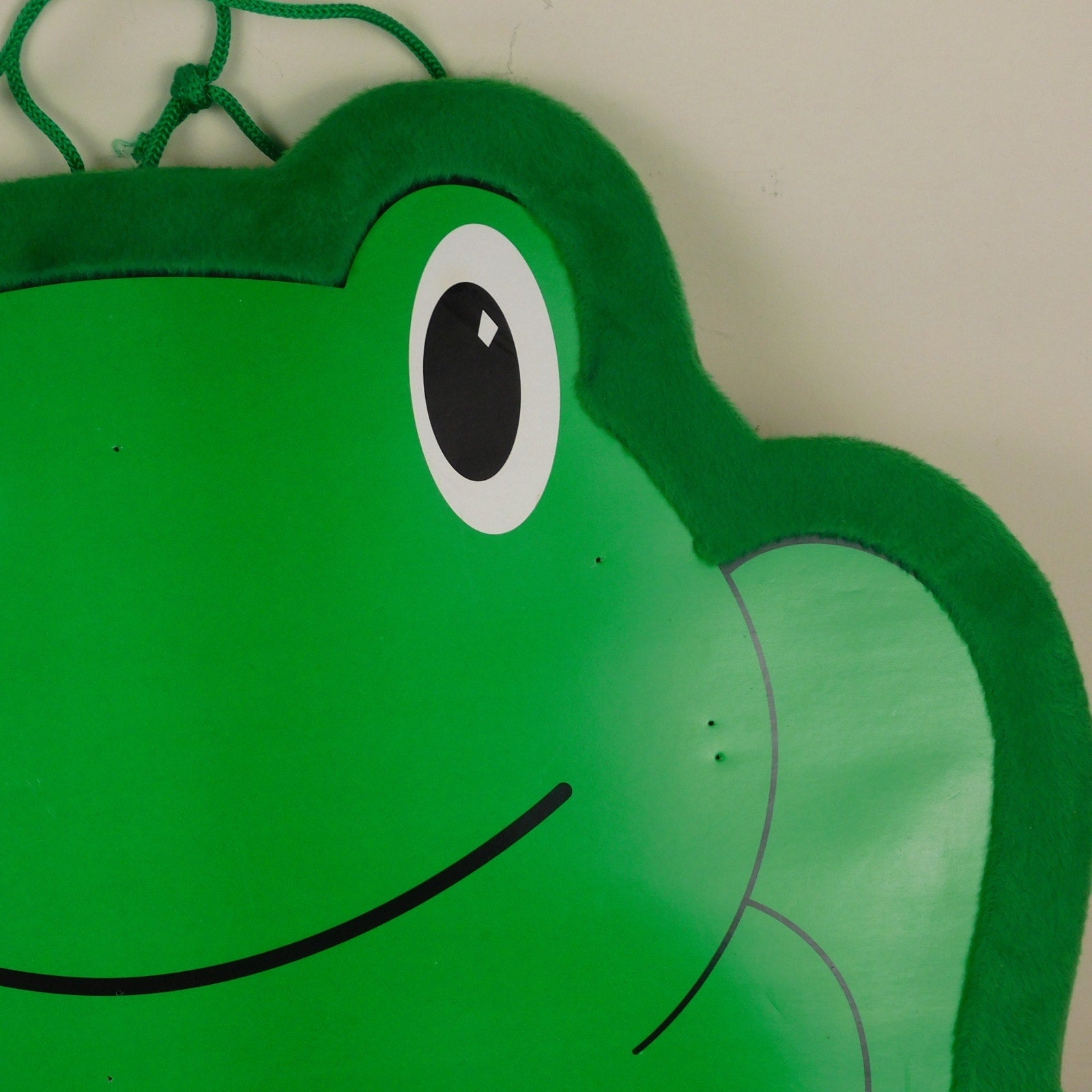Vintage Frog Bulletin Board Kids Wall Decor Memo Board Green 18x15 Felt Edge