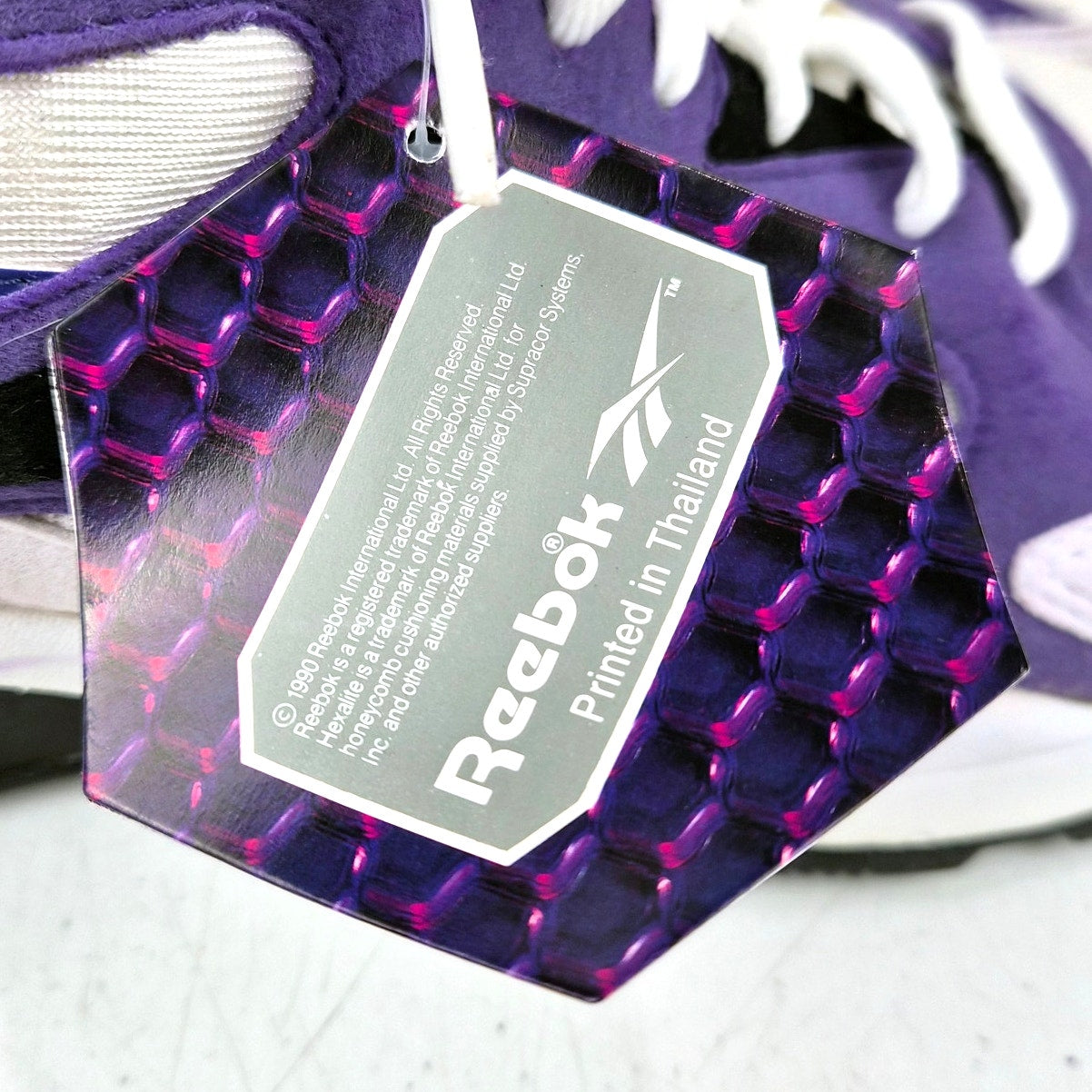 Vintage Reebok Ventilator Sneakers Size Mens 10 Purple White NWT Deadstock 1990