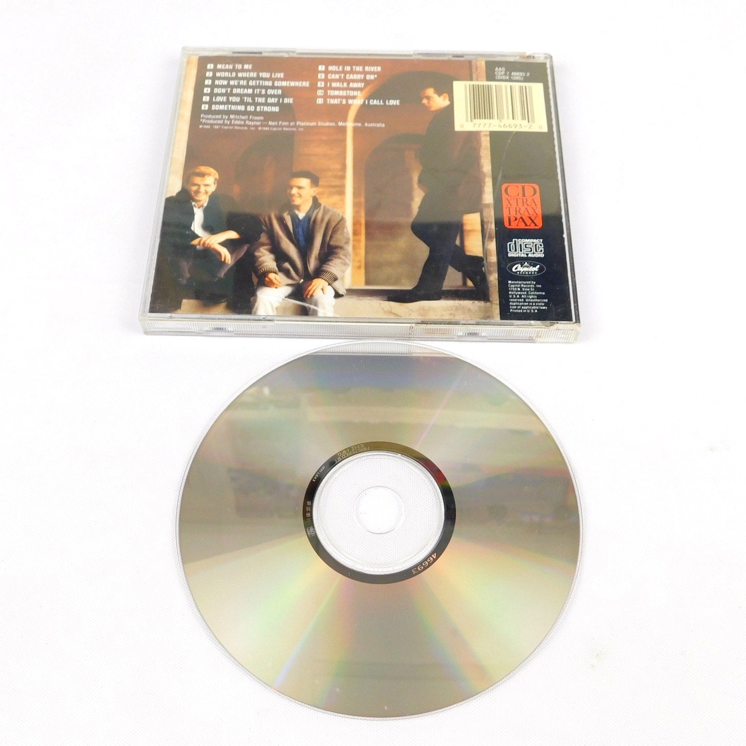 Crowded House Self Titled CD 1987 Tested Capitol Records CDP 7 46693 2