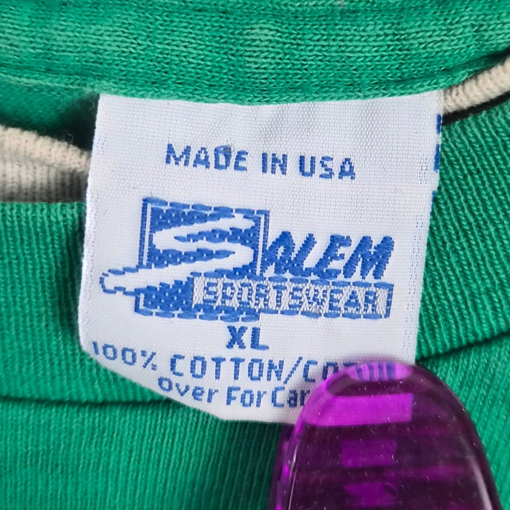 90s Boston Celtics Salem Sportswear Double Layer T Shirt - Size XL