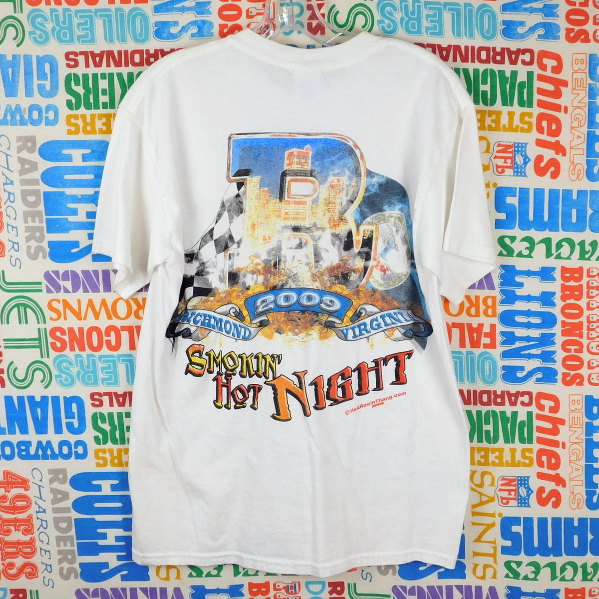 2009 Richmond Raceway Smokin Hot Night NASCAR Racing T Shirt - Size M