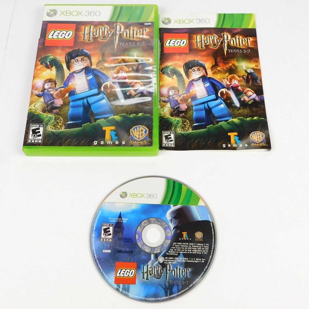 Lego Harry Potter Years 5-7 Microsoft Xbox 360 Complete CIB Tested Working