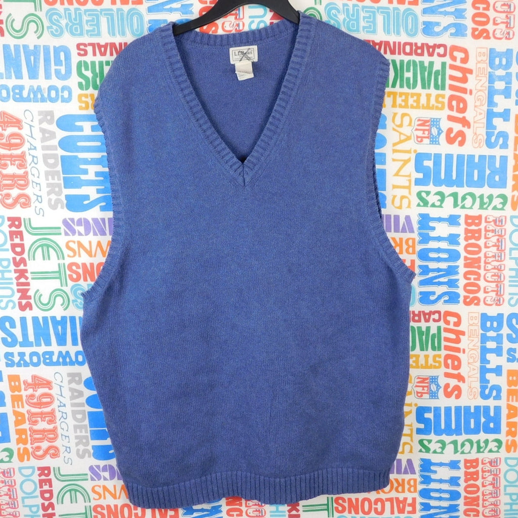 Blue LL Bean Sweater Vest - Size 2XL