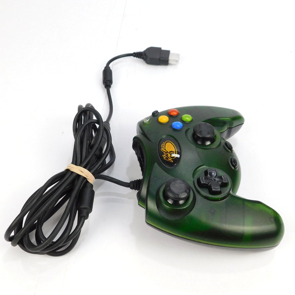 Mad Catz Original Xbox Controller 4516 Translucent Green Wired Y2K 2001