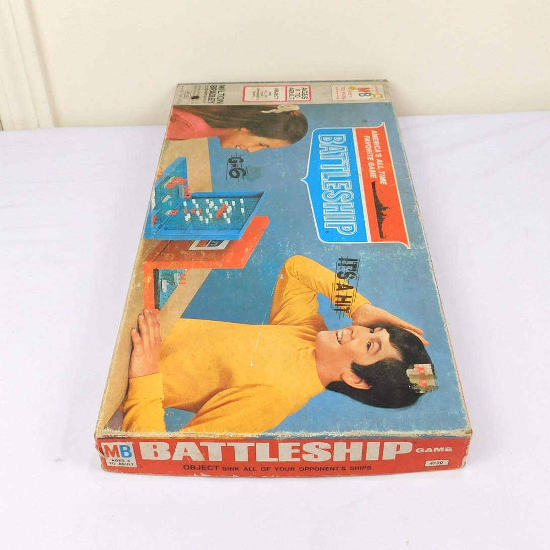 Vintage Battleship Game 1971 Milton Bradley 4730 Complete In Box