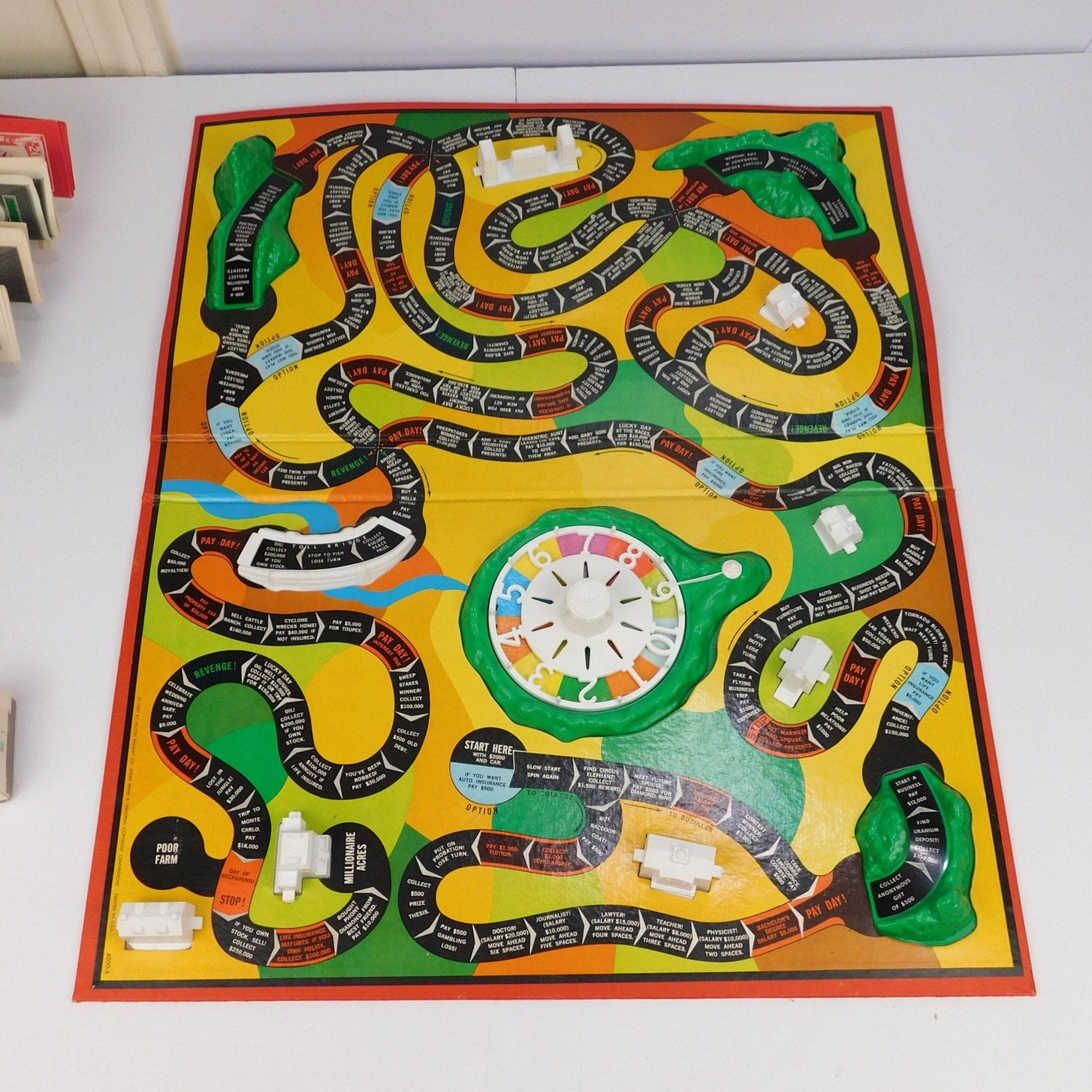 Vintage 1960 Milton Bradley The Game of Life Board Game Complete Art Linkletter