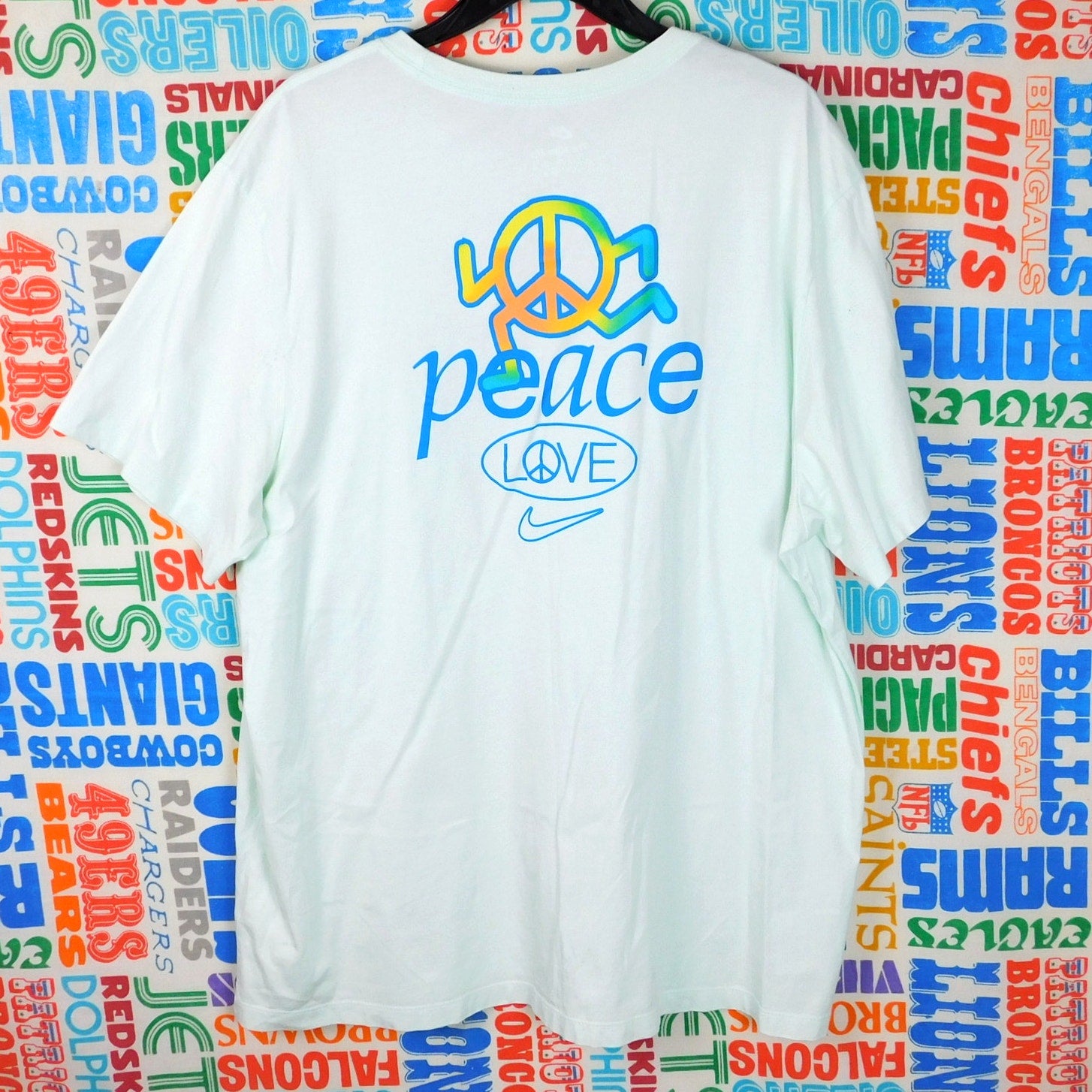 Nike Peace And Love T Shirt - Size 2XL (minor flaws)