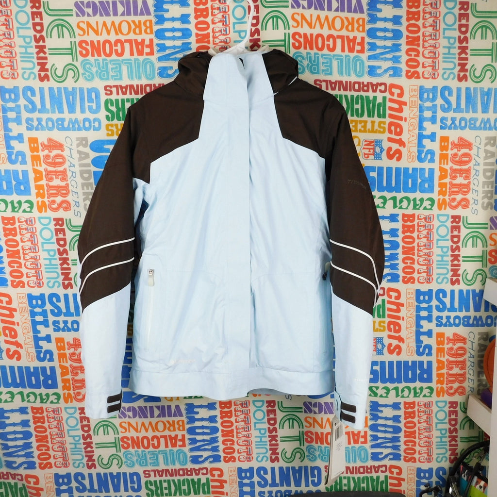 Columbia Titanium PJ Cutie Parka Womens Small Aquarius Blue Ski Jacket NWT