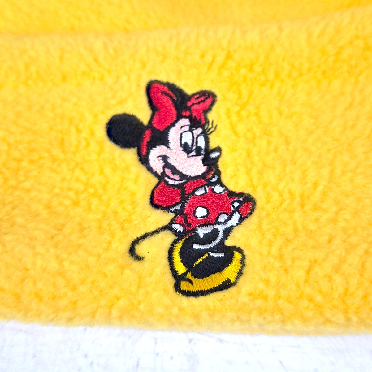 90s Walt Disney World Minnie Mouse Fleece Beanie - OSFA